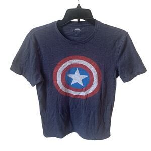 Old Navy Boy / Small Men's Captain America Shield Graphic Tee T-Shirt size S/P
